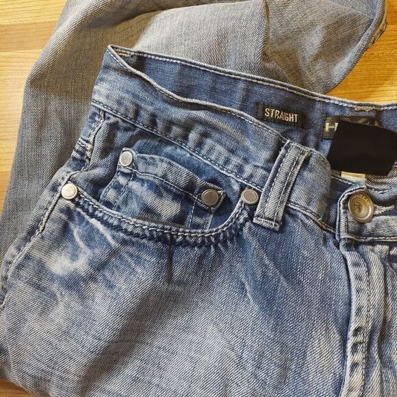 Helix Men's Jeans Size 29x30 Medium Wash Relaxed Fit Straight Leg - Picture 10 of 16